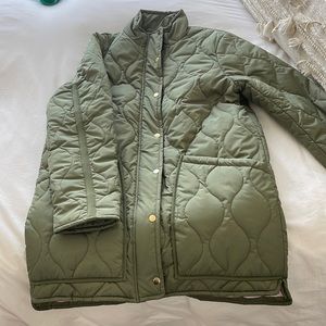 NWOT Jcrew Signature puffer dark green